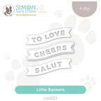 CZ Design Little Banners Wafer Dies czd221 Diecember