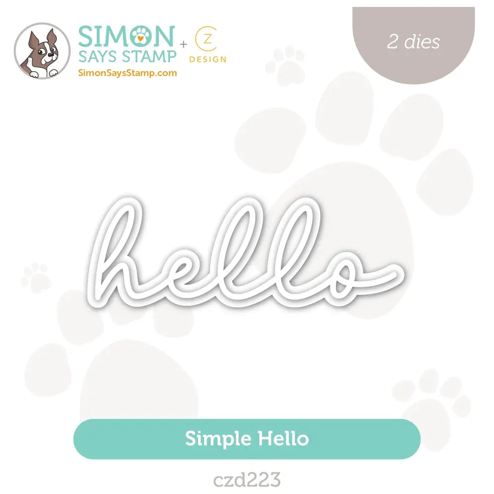 CZ Design Simple Hello Wafer Dies czd223 Diecember
