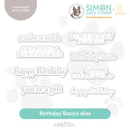 CZ Design Wafer Dies Birthday Basics czd231c Splendor