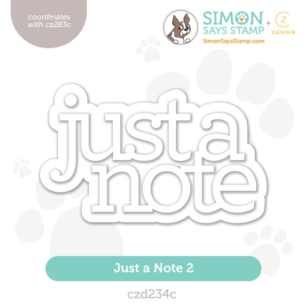 CZ Designs Just A Note Die Set CZ Designs Just A Note Die Set