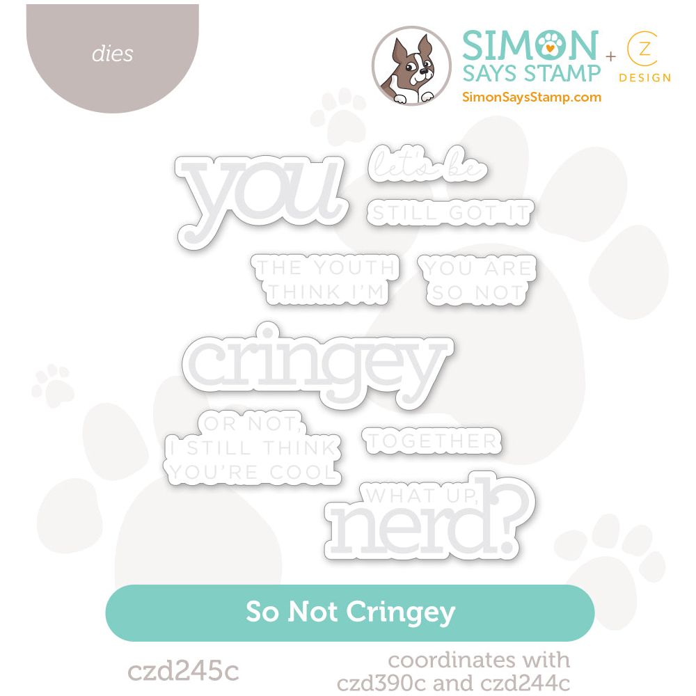 CZ Design So Not Cringey Wafer Dies czd245c Stamptember