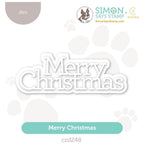 CZ Design Merry Christmas Wafer Dies czd248 Sweet Wishes