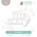 CZ Design I'm Sorry Wafer Dies czd254c To Be Loved
