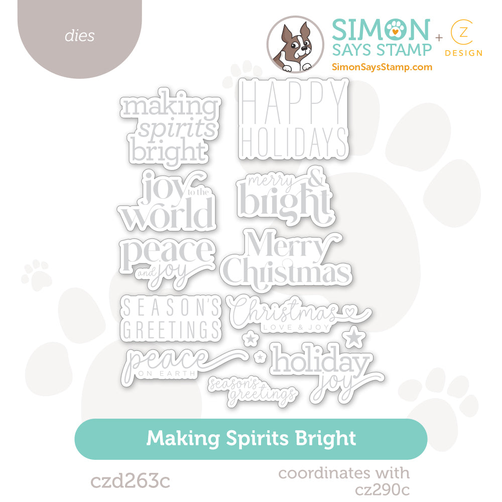 CZ Design Making Spirits Bright Wafer Dies czd263c