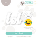 CZ Design Lol + Emoji Wafer Dies czd269c Happy Camper
