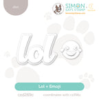 CZ Design Lol + Emoji Wafer Dies czd269c Happy Camper