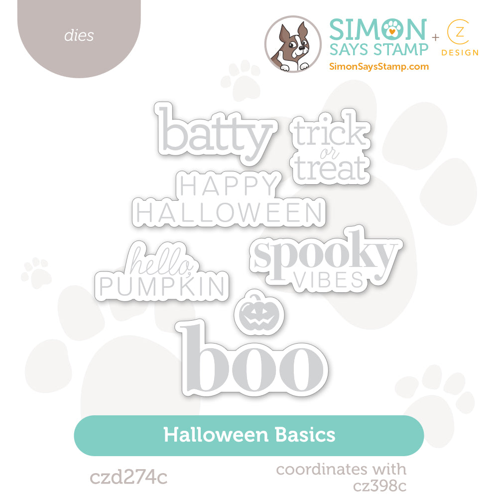 CZ Design Halloween Basics Wafer Dies czd274c STAMPtember