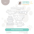 CZ Design Fresh Sentiments Wafer Dies czd297c