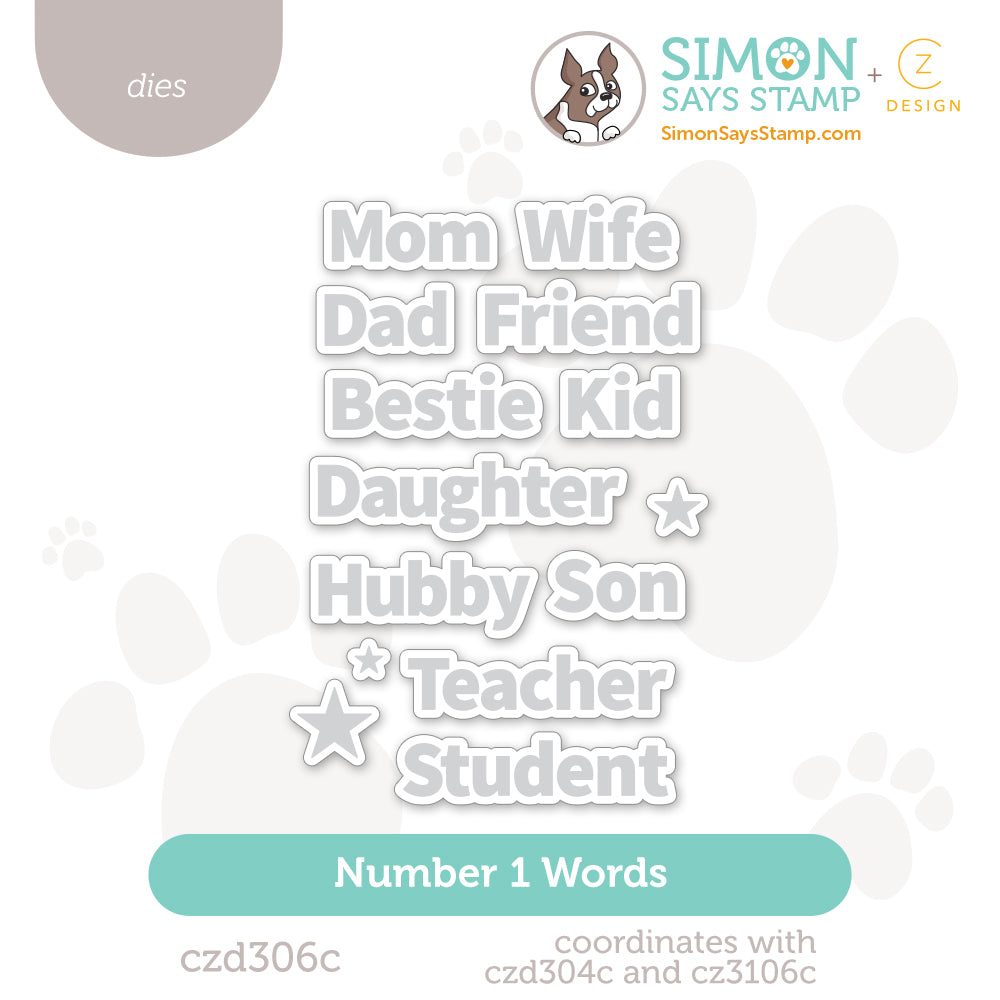CZ Design Number 1 Words Wafer Dies czd306c Every Happiness