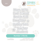 CZ Design Number 1 Words Wafer Dies czd306c Every Happiness