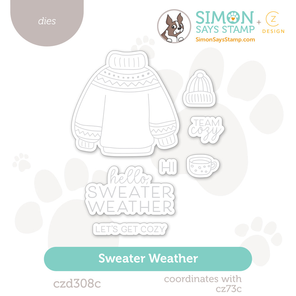 CZ Design Sweater Weather Wafer Dies czd308c