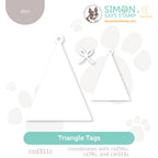 CZ Design Triangle Tags Wafer Dies czd311c