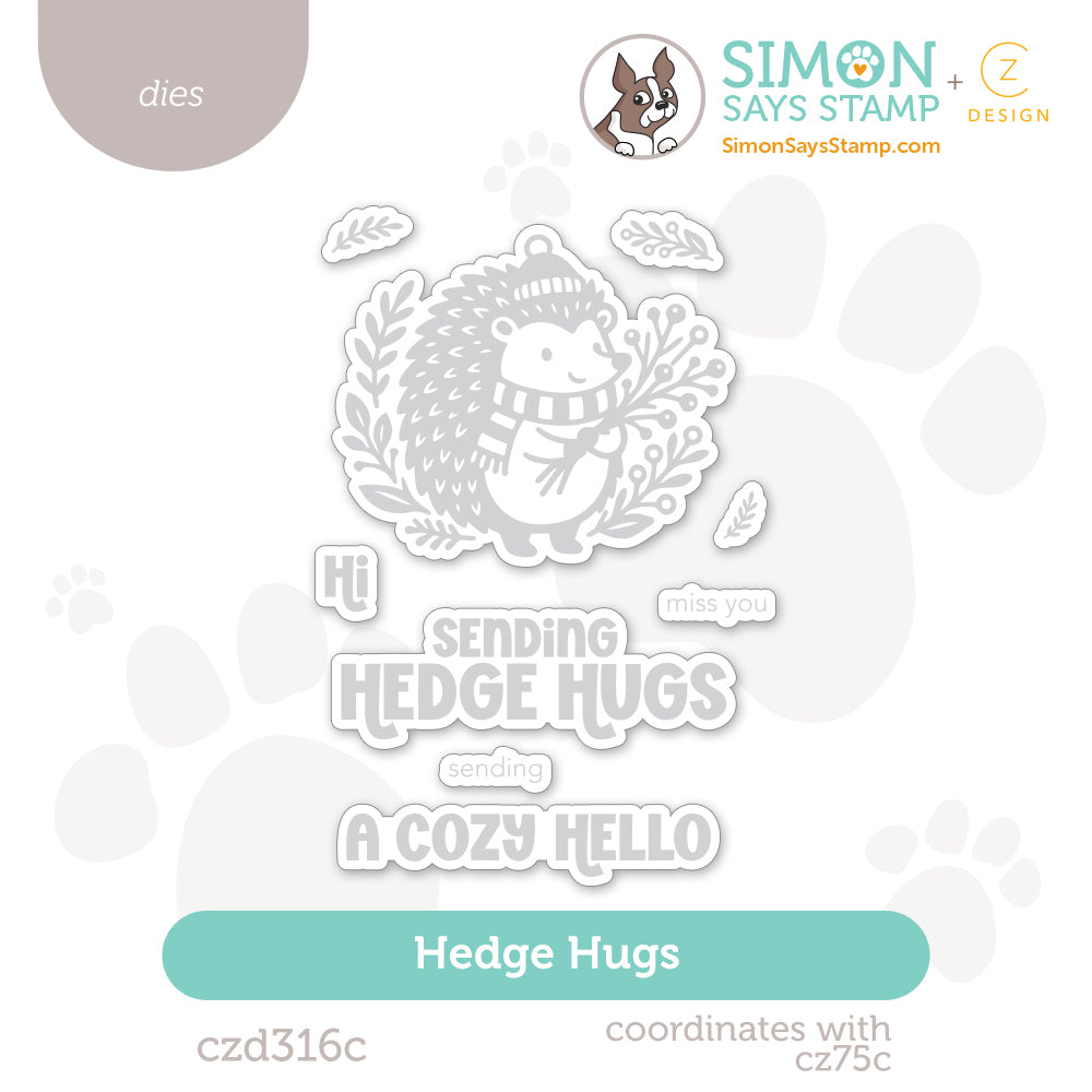 CZ Design Hedge Hugs Wafer Dies czd316c