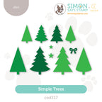 CZ Design Simple Trees Wafer Dies czd317 Sending Cheer