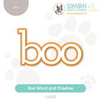 CZ Design Wafer Dies BOO WORD AND SHADOW czd61