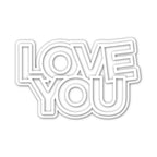 CZ Design Chunky Love You Wafer Dies czd94