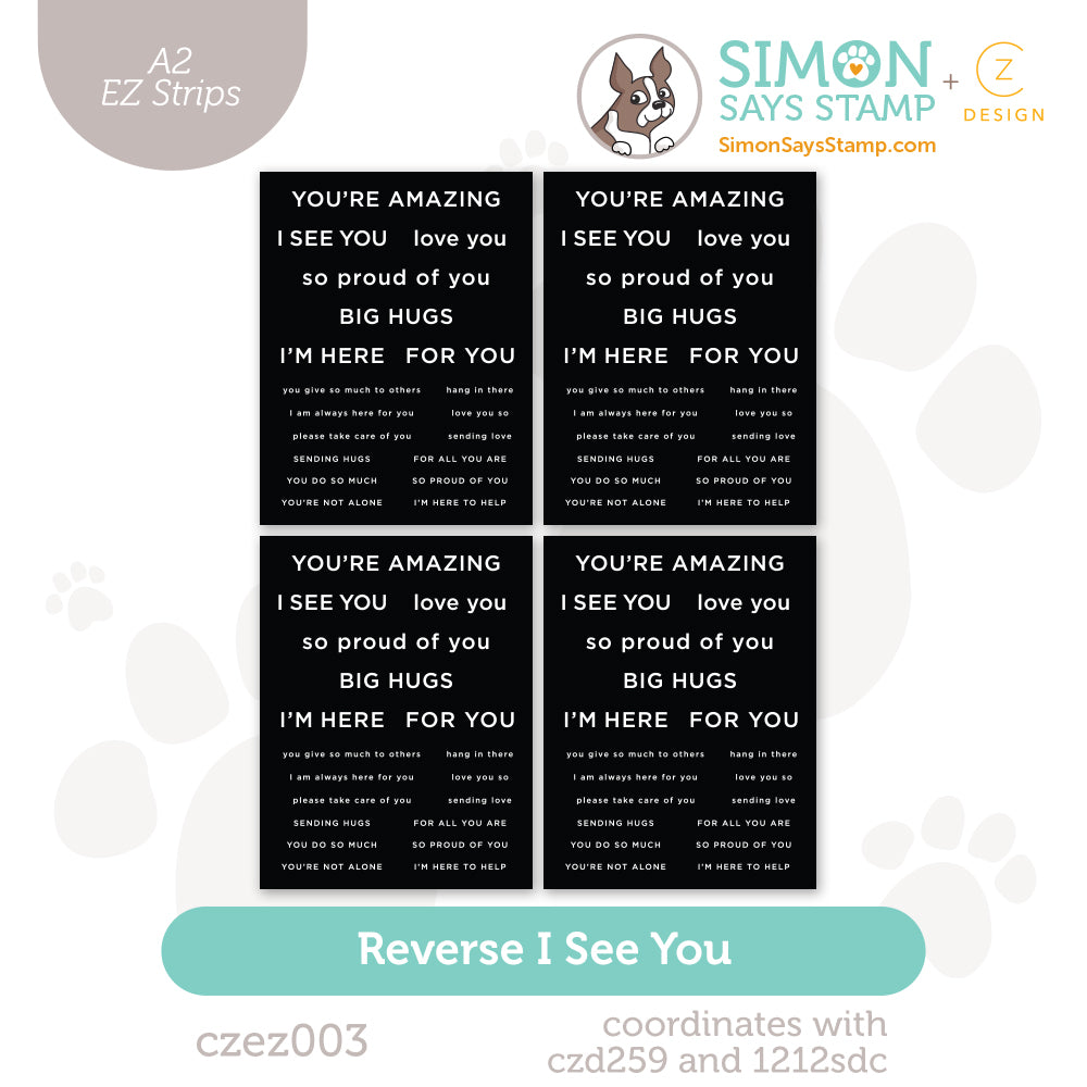 CZ Design EZ Strips Reverse I See You czez003 Moments in Time