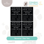 CZ Design EZ Strips Reverse I See You czez003 Moments in Time