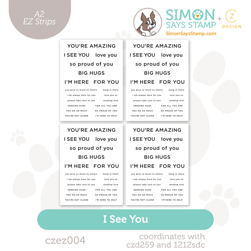 CZ Design EZ Strips I See You czez004 Moments in Time