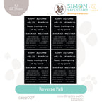 CZ Design EZ Strips Reverse Fall czez007 STAMPtember