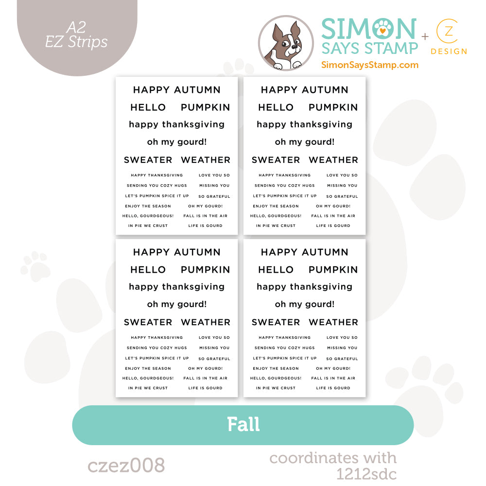 CZ Design EZ Strips Fall czez008 STAMPtember