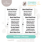 CZ Design XL EZ Strips Number 1 Phrases czez015 Every Happiness