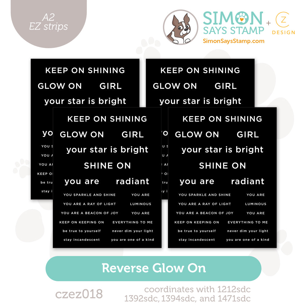 CZ Design EZ Strips Reverse Glow On czez018 Shine On