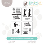 CZ Design Foil Transfer Cards Witch Please czft007 Cheering for You