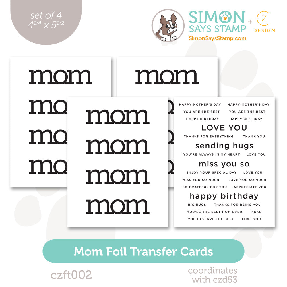 CZ Design Foil Transfer Cards Mom czft002 Be Bold