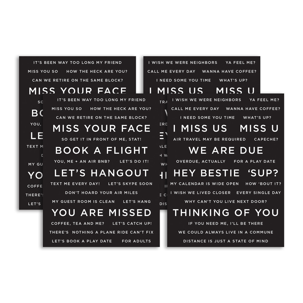 CZ Designs SENTIMENT STRIPS REVERSE MISS YOU czg002
