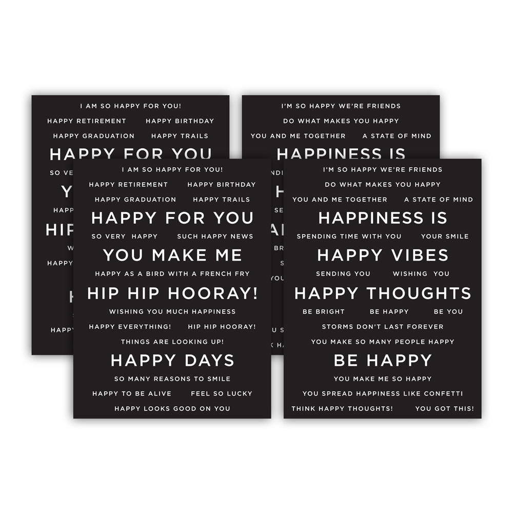CZ Design SENTIMENT STRIPS REVERSE HAPPY czg006