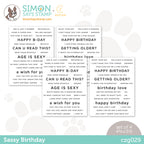 CZ Design Sentiment Strips SASSY BIRTHDAY czg029