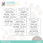 CZ Design Sentiment Strips SASSY LOVE czg031