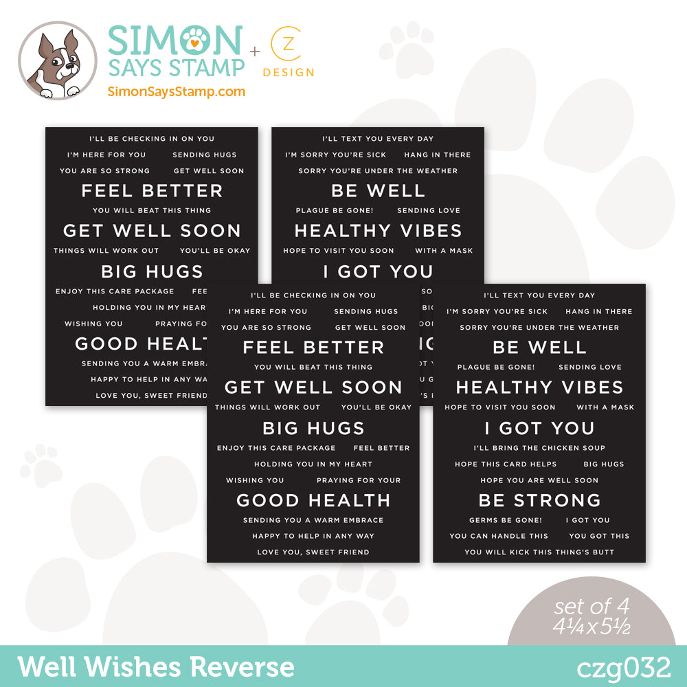 CZ Designs SENTIMENT STRIPS REVERSE LOVE czg001