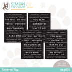 CZ Design Sentiment Strips REVERSE YAY czg036