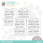 CZ Design Sentiment Strips CHILL SUMMER czg039