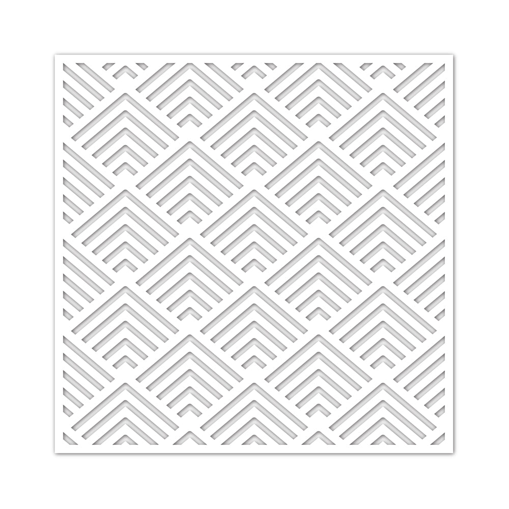 CZ Design Stencil DECO SQUARES czt001 *