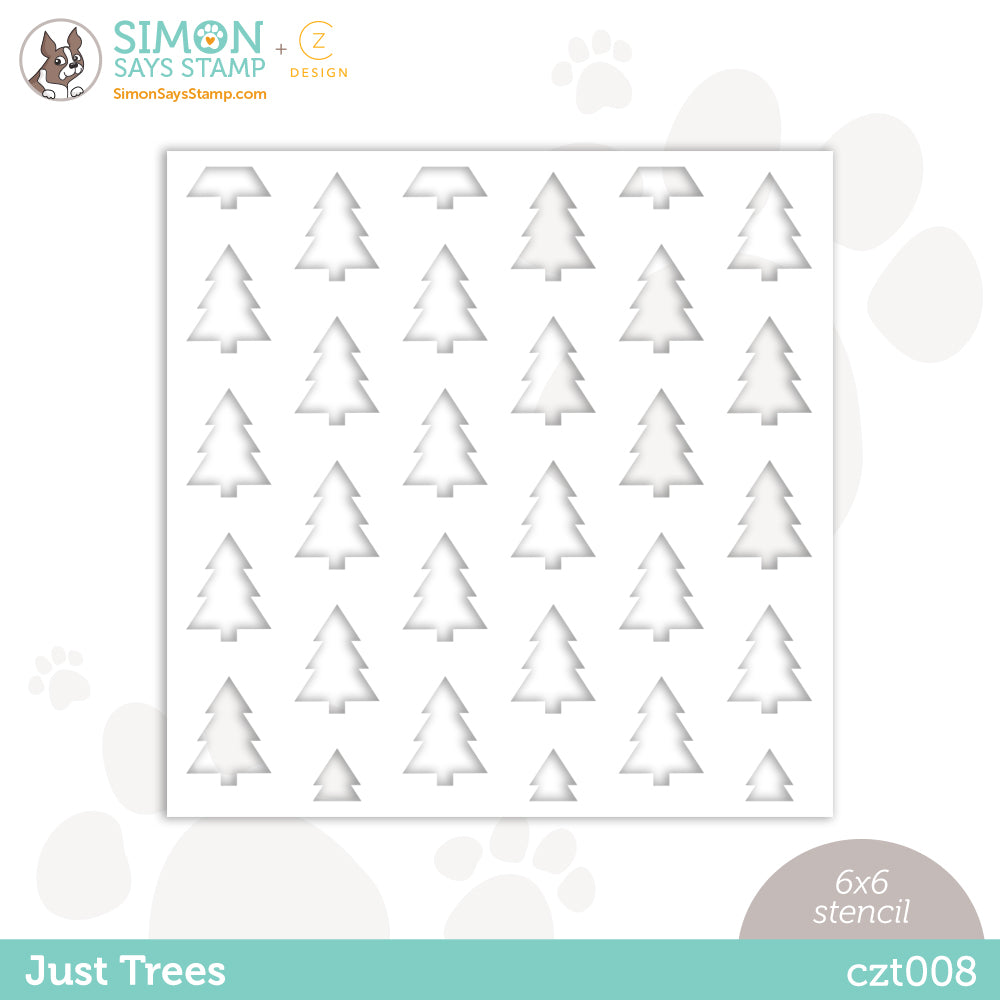 CZ Design Stencil JUST TREES czt008