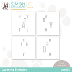 CZ Design Stencils Layering Birthday czt010 Out Of This World