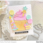 Pretty Pink Posh Big Valentine Cupcake Dies happy birthday