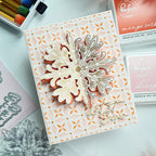 Pinkfresh Studio Folk Snowflake Dies 209023 Let It Snow Card | color-code:ALT03
