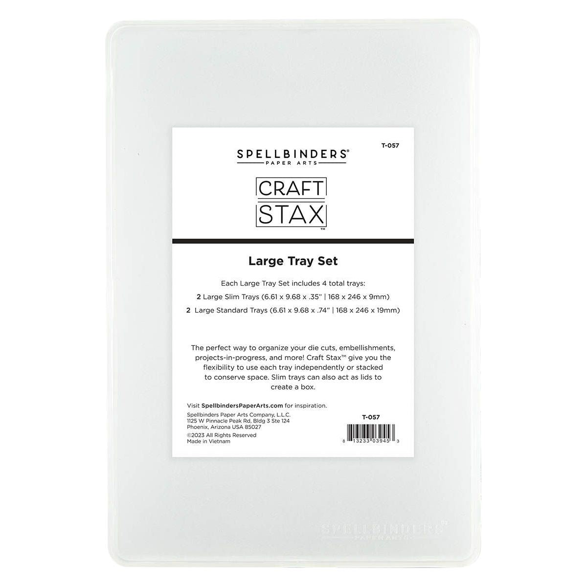 t-057 Spellbinders Craft Stax Large Tray Set