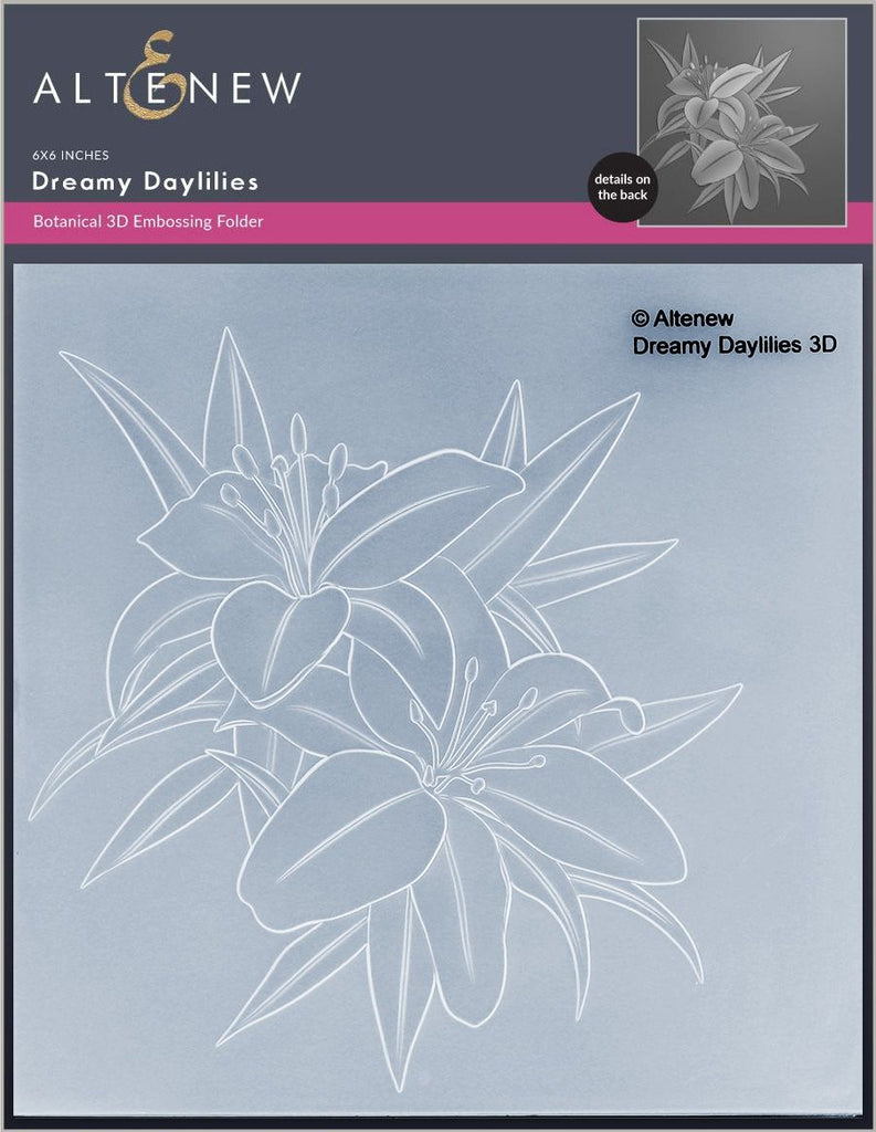 Altenew Dreamy Daylilies 3D Embossing Folder ALT7965