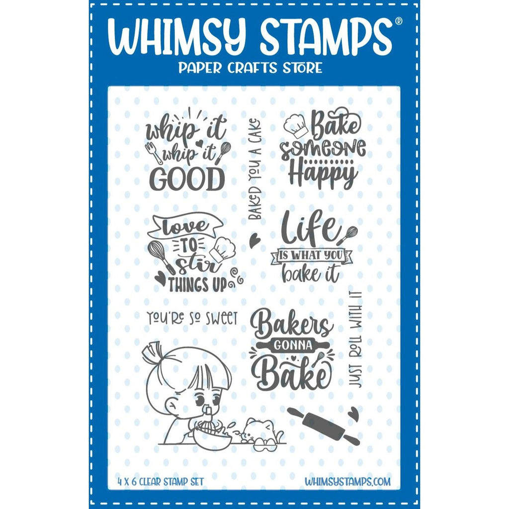 Whimsy Stamps Just Roll with It Clear Stamps cwsd464