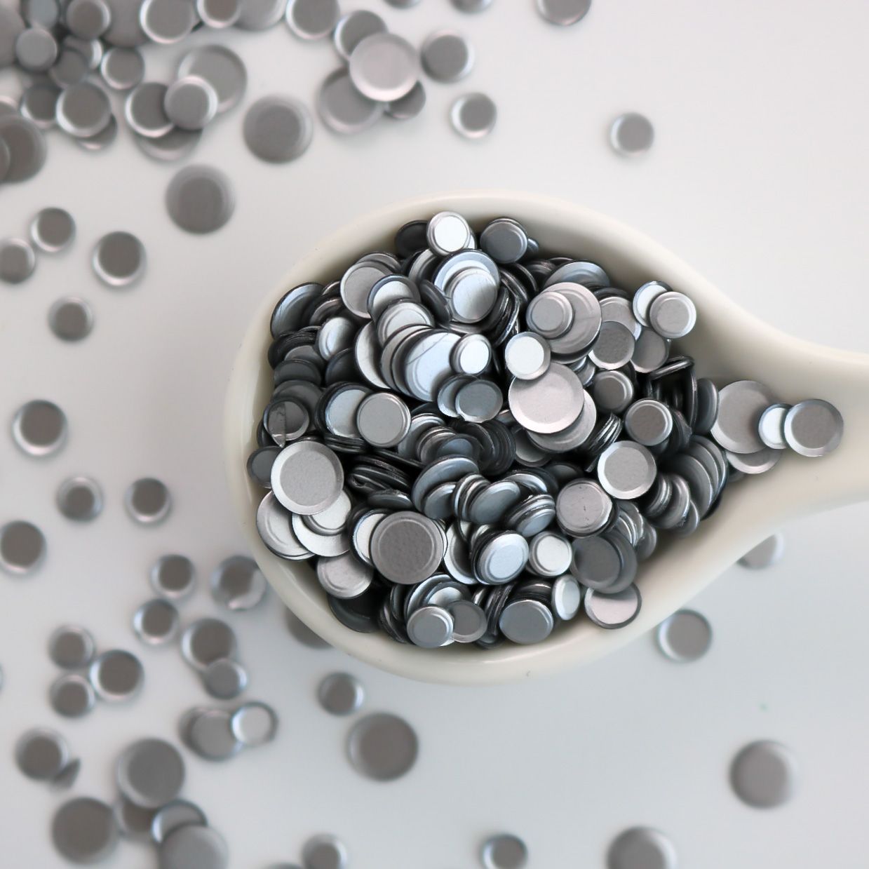 This Calls For Confetti Satin Silver Sequin Confetti