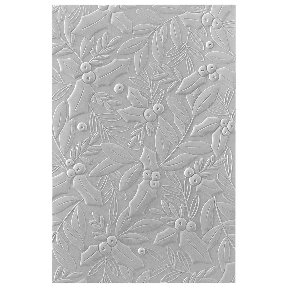 E3D-060 Spellbinders Holly and Foliage 3D Embossing Folder