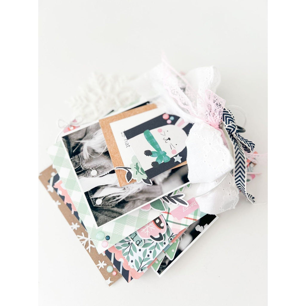 Simple Stories Winter Wonder Floral Bits And Pieces 21220 Tags Project