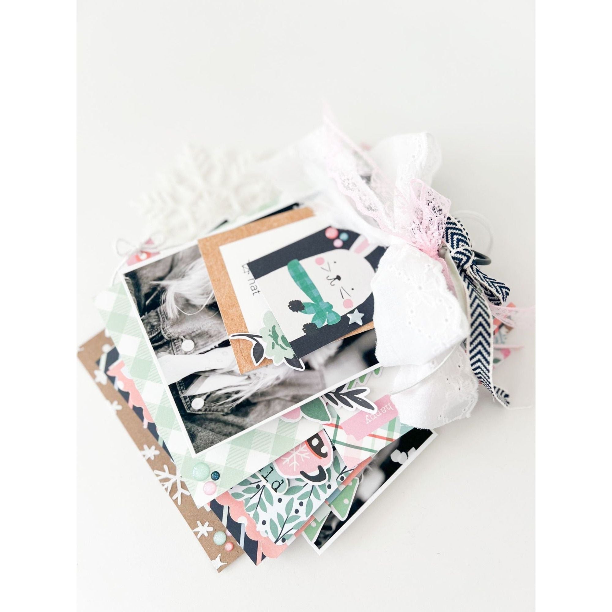Simple Stories Winter Wonder Floral Bits And Pieces 21220 Tags Project