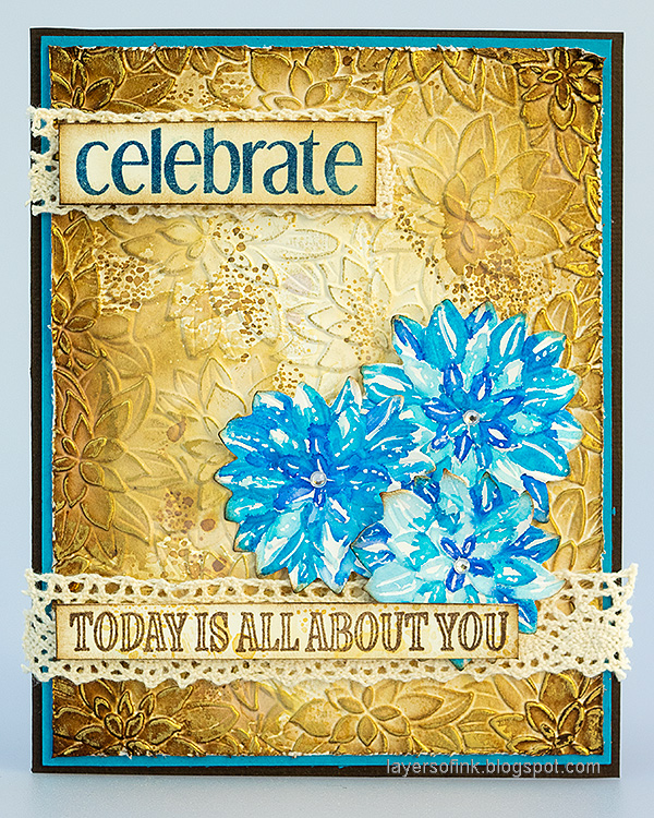 Simon Says Stamp Embossing Folder And Dies Dahlia Delights sfd325 Out Of This World Birthday Card | color-code:ALT01