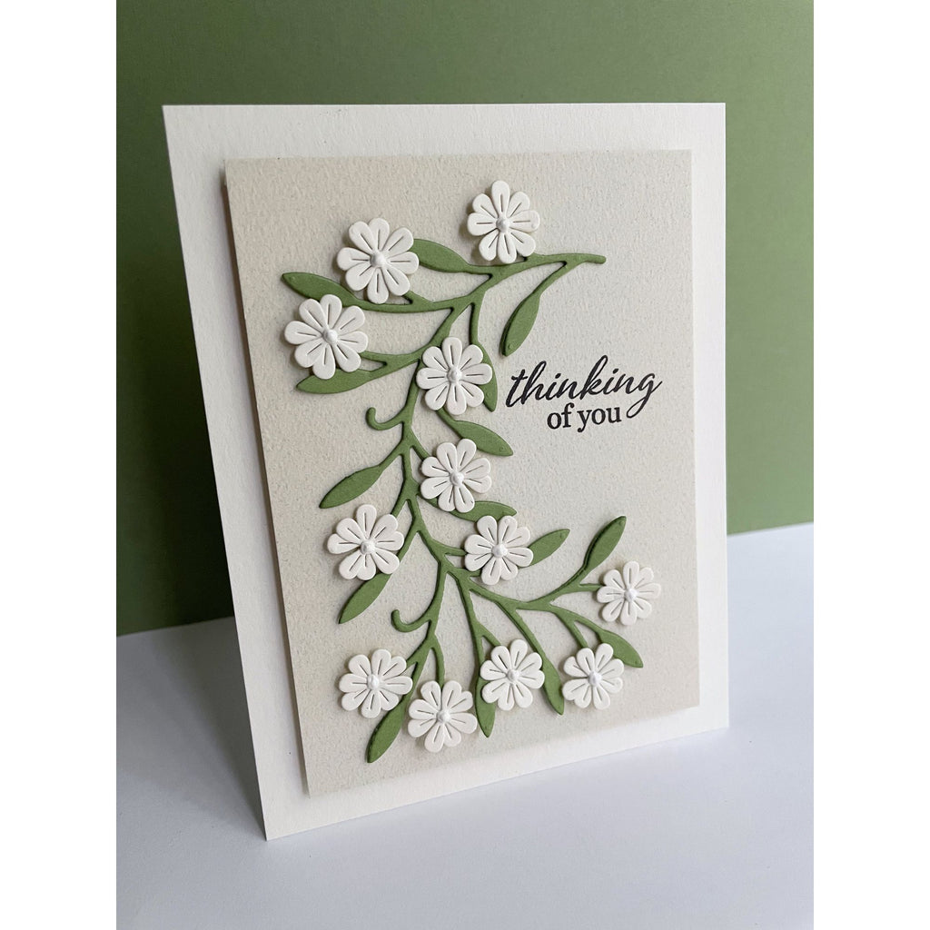 Simon Says Stamp Dainty Floral Vine Wafer Dies s1011 Moments in Time Thinking of You Card | color-code:ALT08